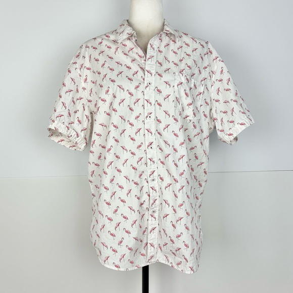 Michael Brandon pink flamingo shirt - Picture 3 of 8